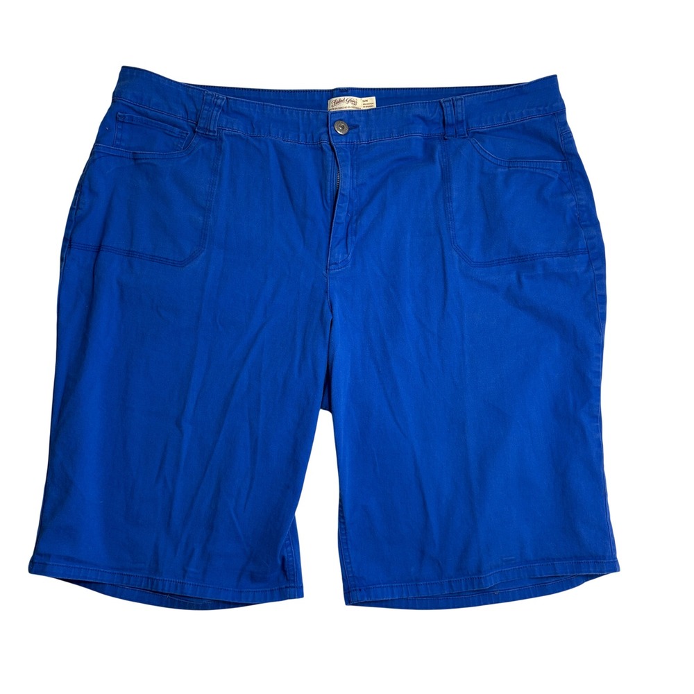 Faded Glory Bermuda‎ Shorts Women's 26W Blue Stretch Denim Casual Summer